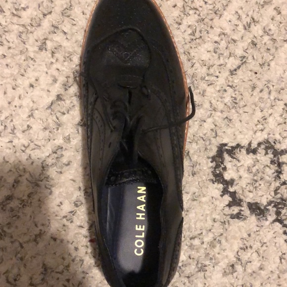 Cole Haan black shoes men's 8 free shipping - Picture 3 of 4